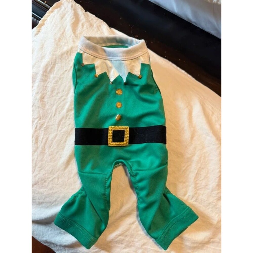 Christmas elf dog costume